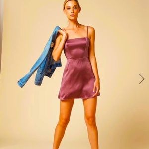 Reformation | Silk Slip Dress Pink